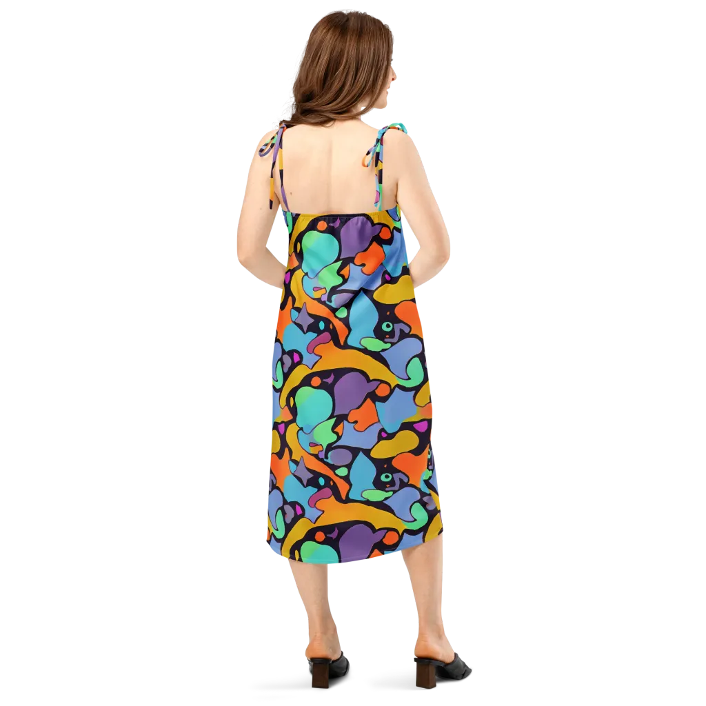 Acid Spectrum on Slip Dress — Back