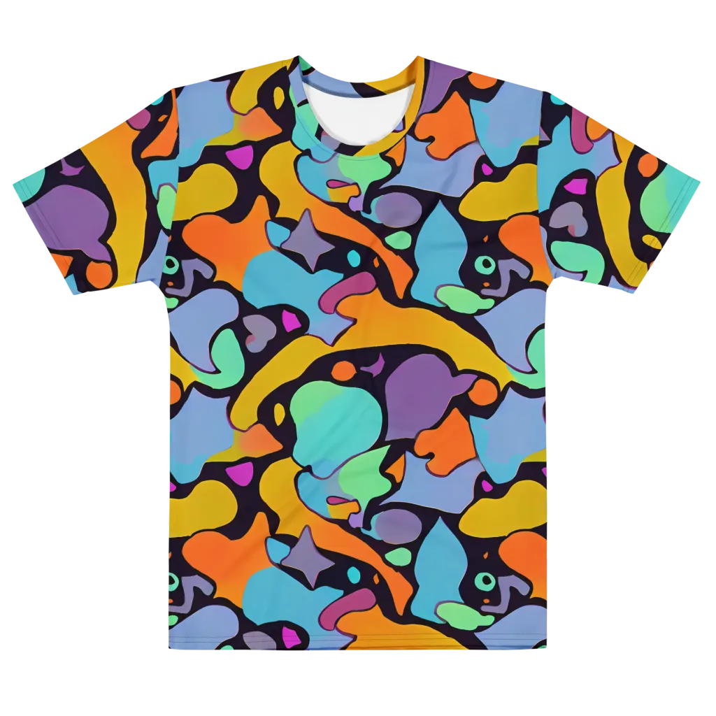 Acid Spectrum on Men's Cotton Crew Neck T-Shirt — Front