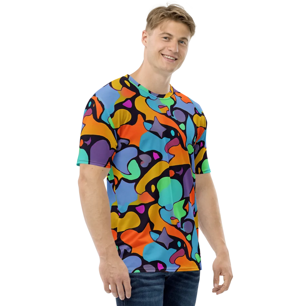 Acid Spectrum on Men's Crew Neck T-Shirt — Right