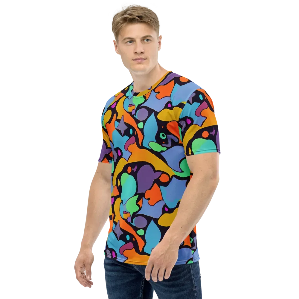 Acid Spectrum on Men's Crew Neck T-Shirt — Left