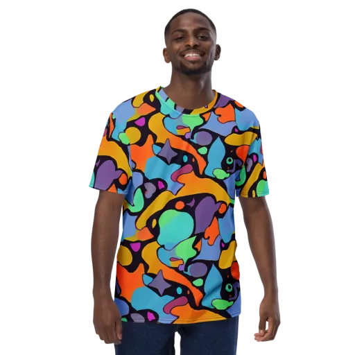 Acid Spectrum on a Men's Crew Neck T-Shirt