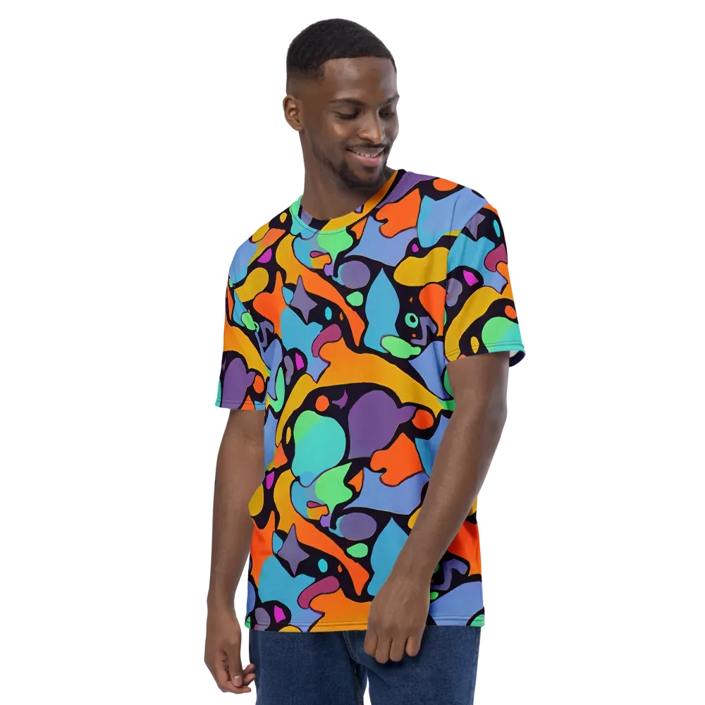 Acid Spectrum on Men's Crew Neck T-Shirt — Left