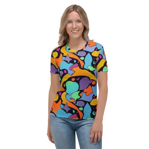 Acid Spectrum on a Women's Crew Neck T-Shirt