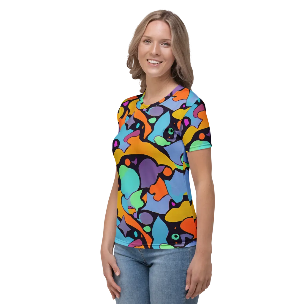 Acid Spectrum on Women's Crew Neck T-Shirt — Left