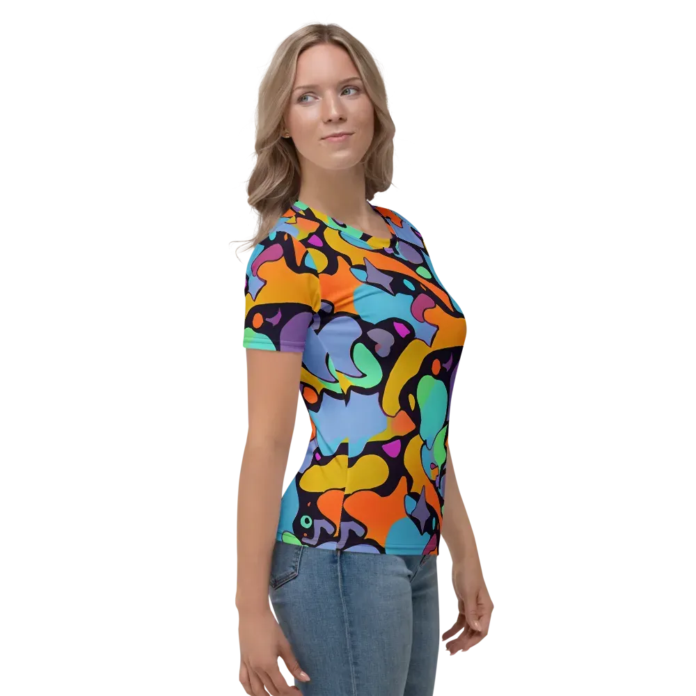 Acid Spectrum on Women's Crew Neck T-Shirt — Right