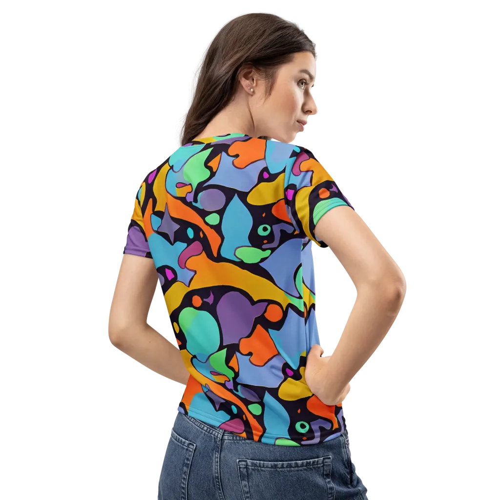 Acid Spectrum on Women's Crew Neck T-Shirt — Back