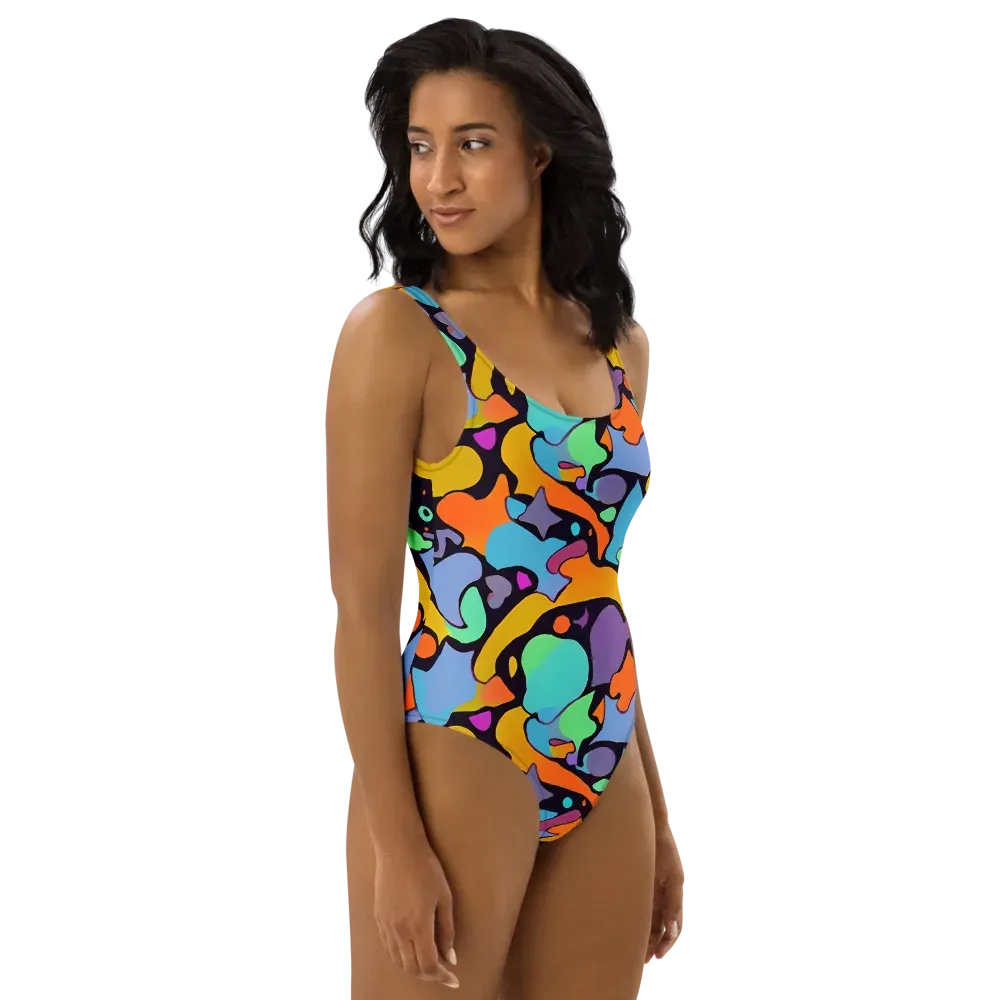 Acid Spectrum on One-Piece Swimsuit — Right
