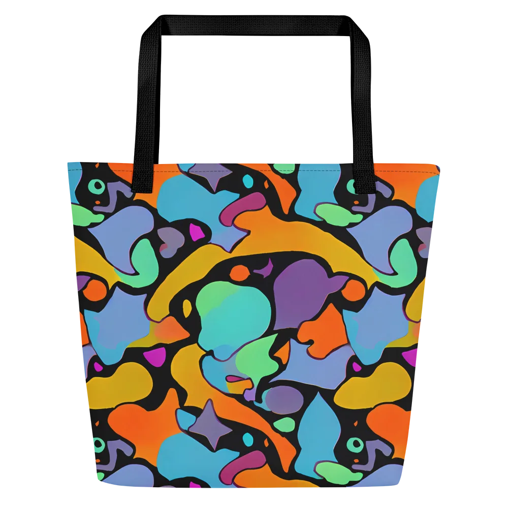 Acid Spectrum on Large Tote Bag W/ Pocket — Front