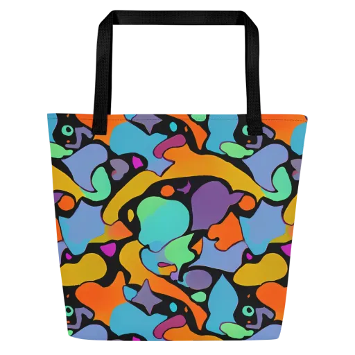 Acid Spectrum on a Large Tote Bag W/ Pocket
