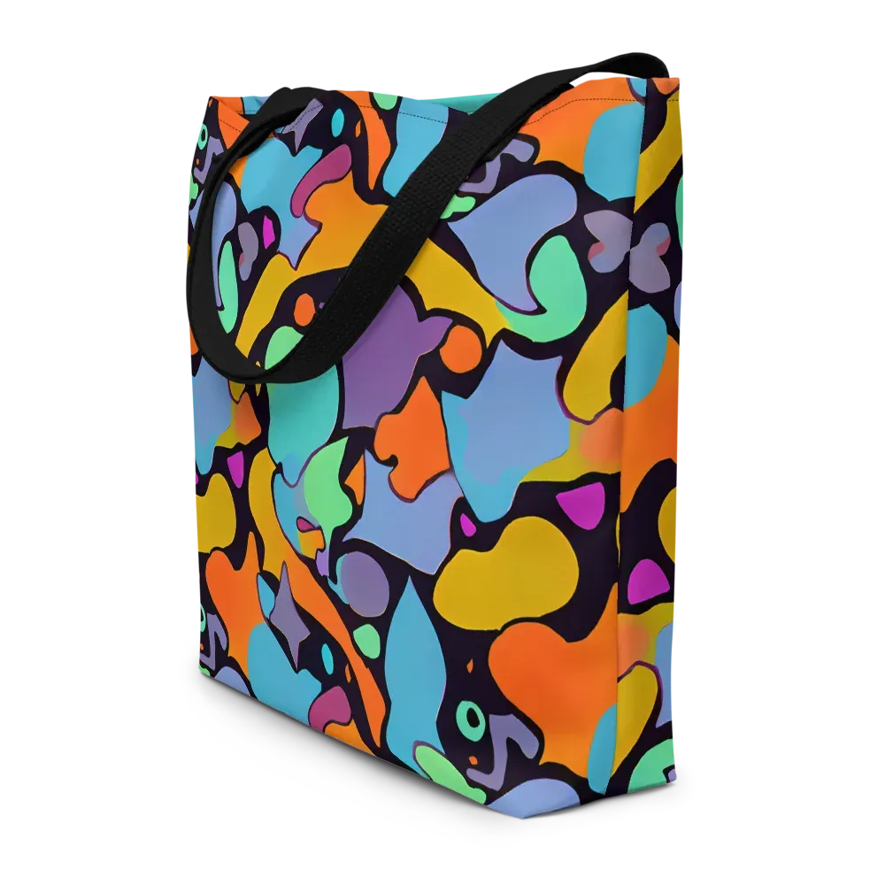 Acid Spectrum on Large Tote Bag W/ Pocket — Front