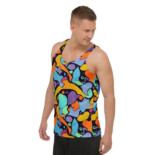 Acid Spectrum on a Men's Tank Top