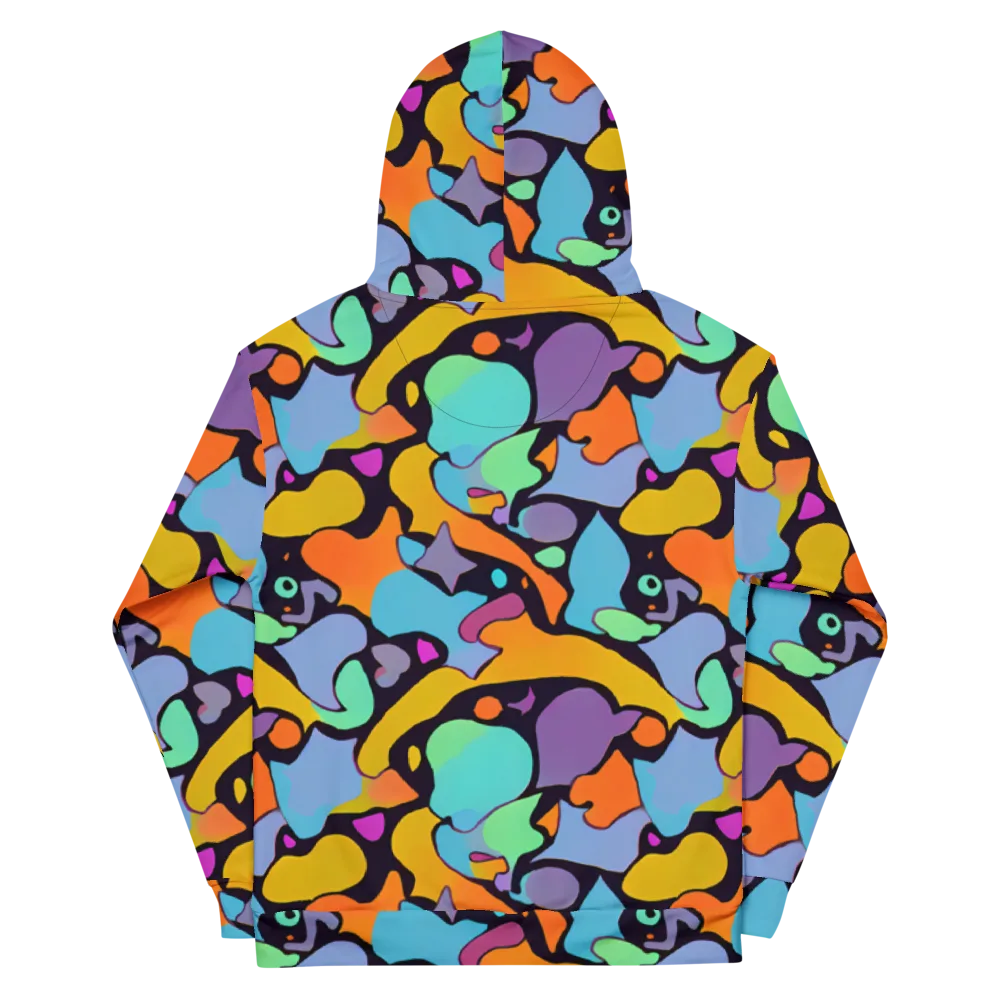 Acid Spectrum on Cotton Hoodie — Back
