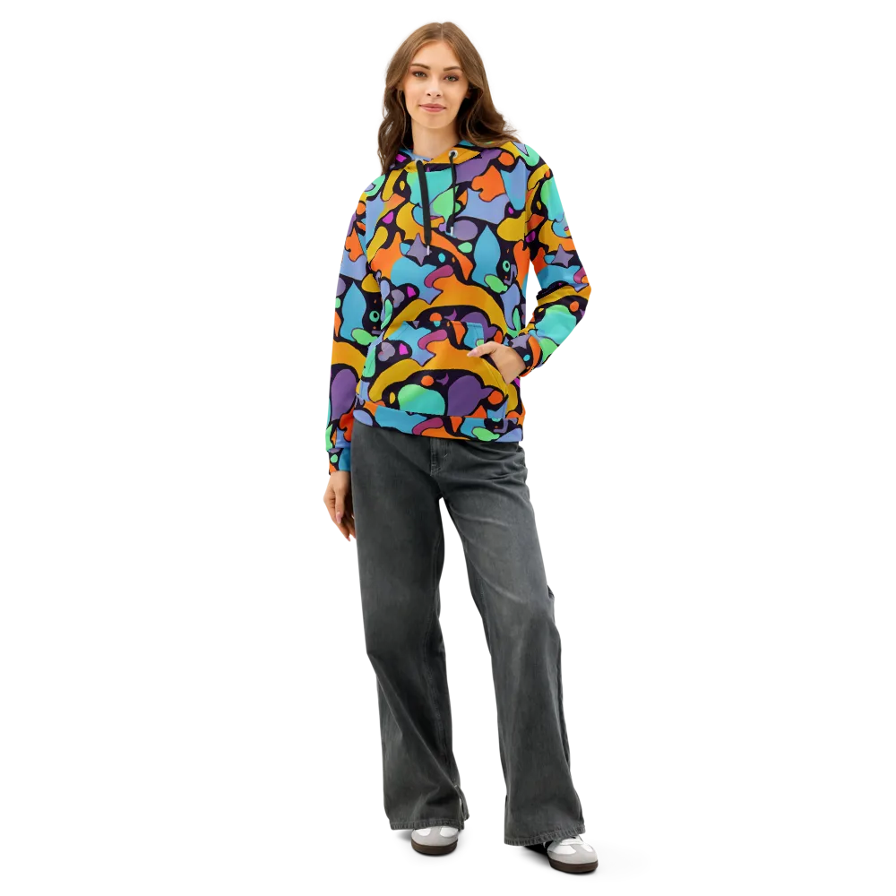 Acid Spectrum on Cotton Hoodie — Front