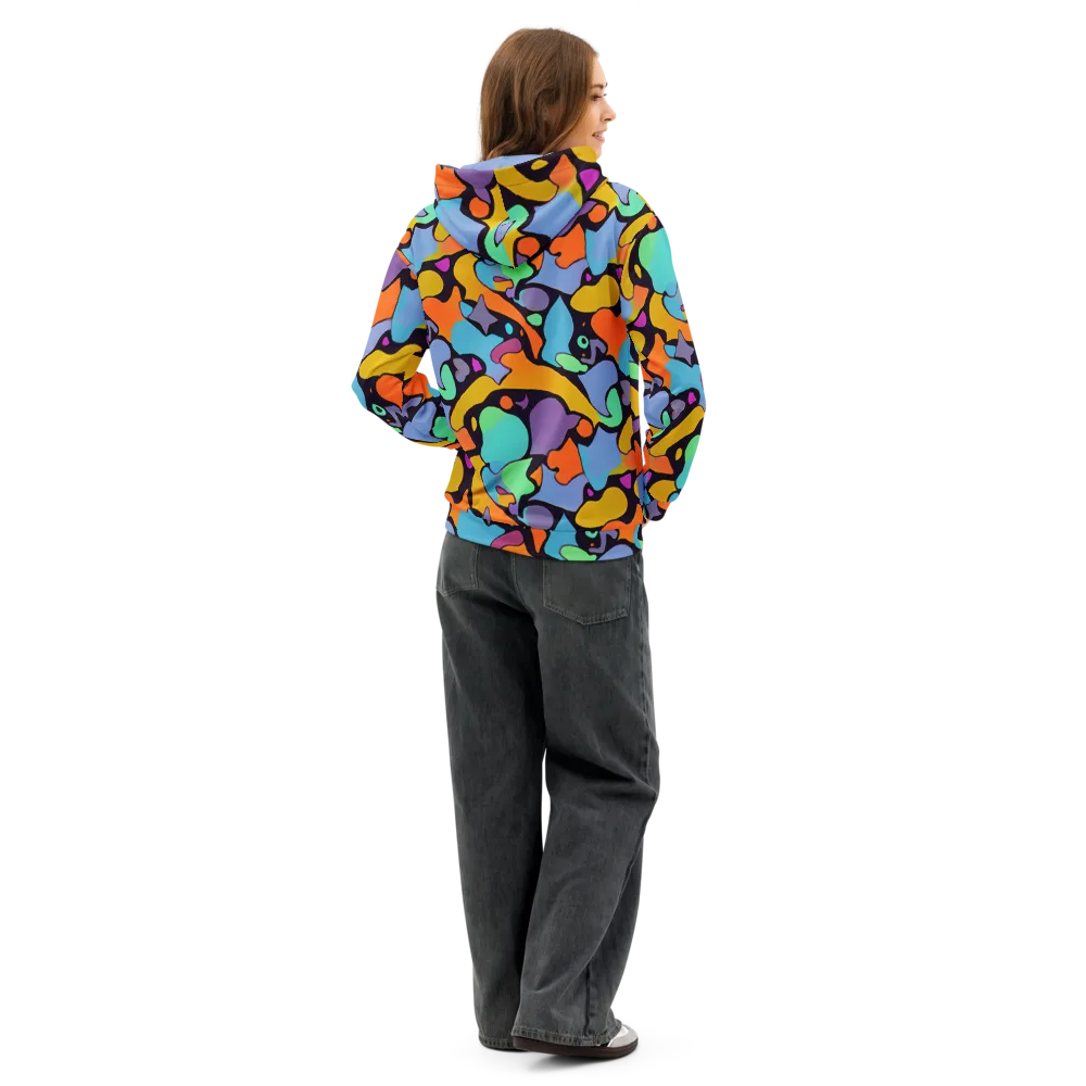 Acid Spectrum on Cotton Hoodie — Back