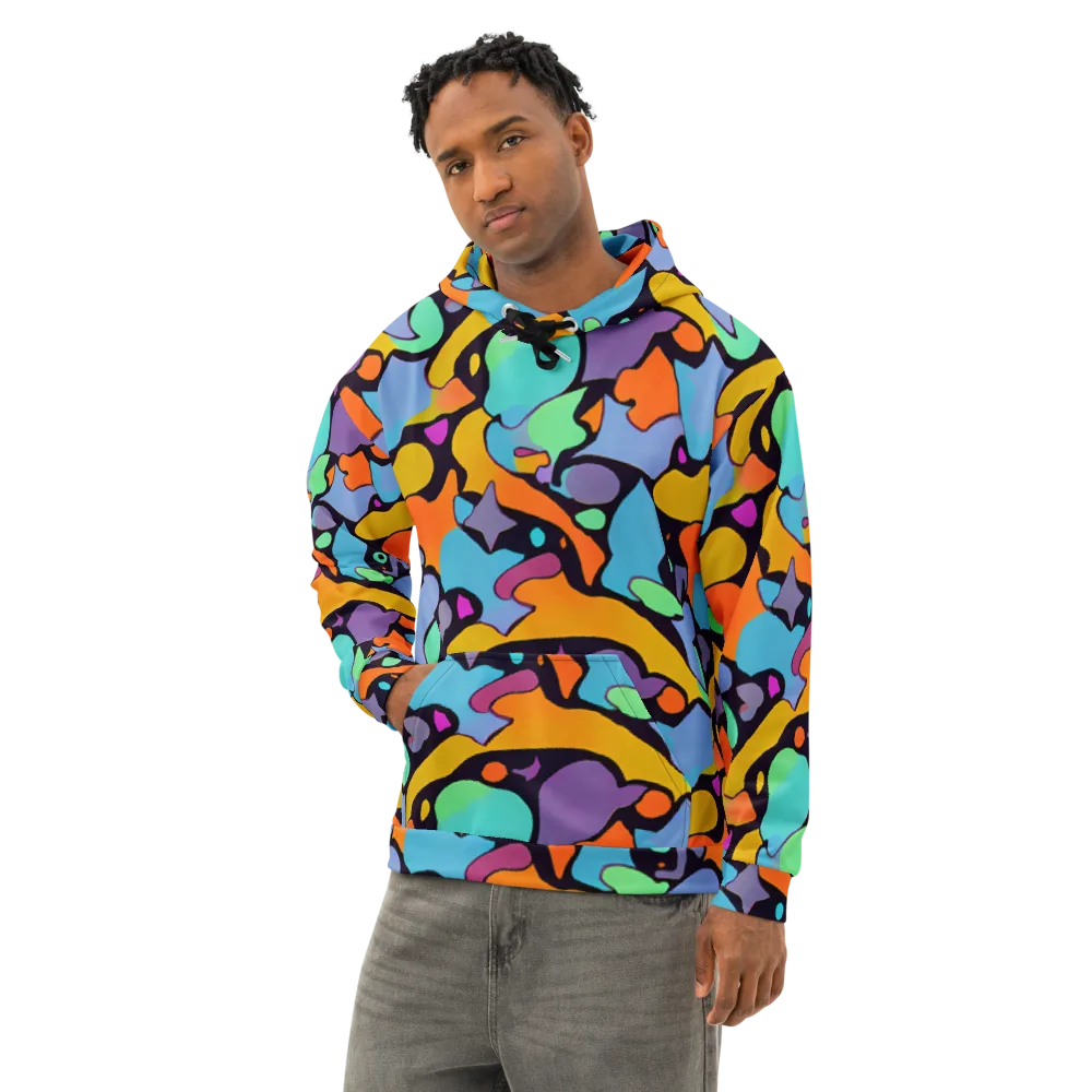 Acid Spectrum on Cotton Hoodie — Left Front