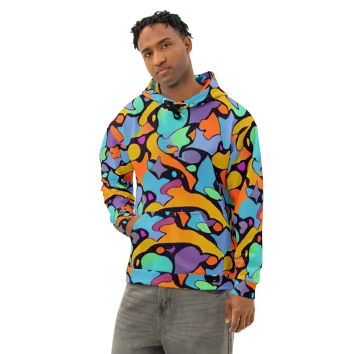 Acid Spectrum on a Cotton Hoodie