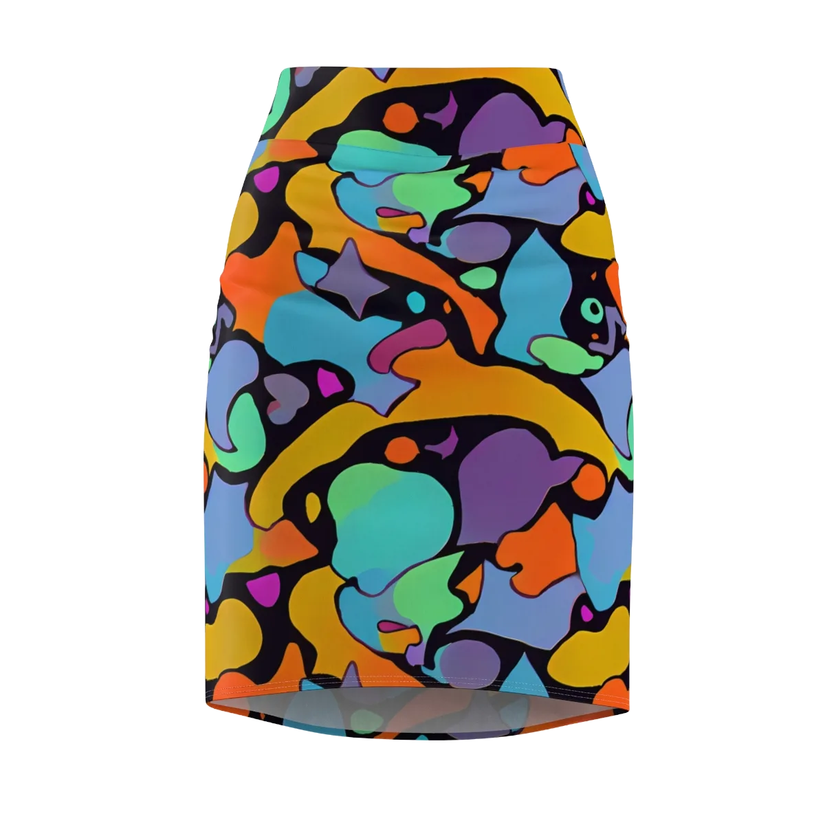 Acid Spectrum on Pencil Skirt — Front