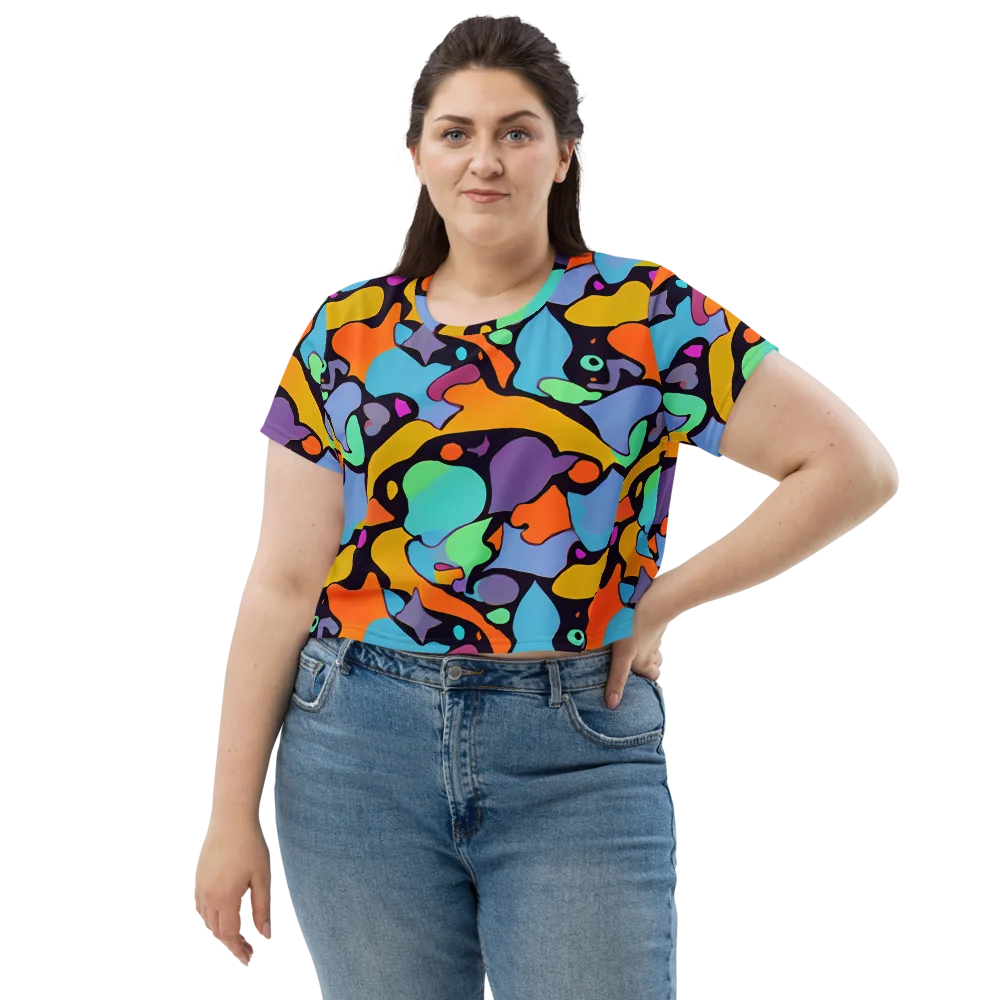 Acid Spectrum on Crop Tee — Front