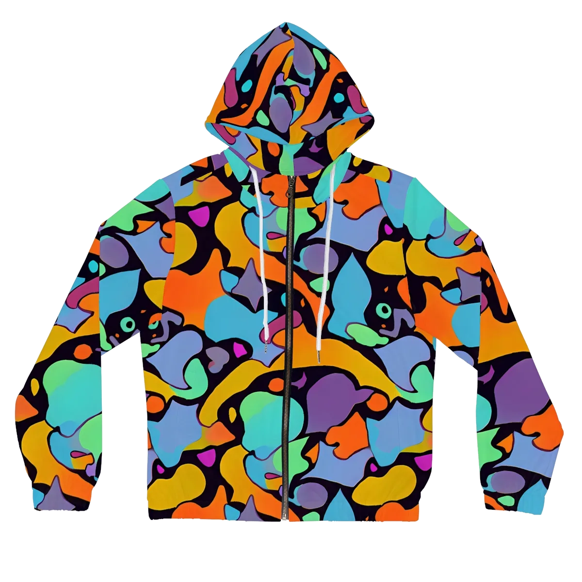 Acid Spectrum on Women's Full-Zip Hoodie — Front