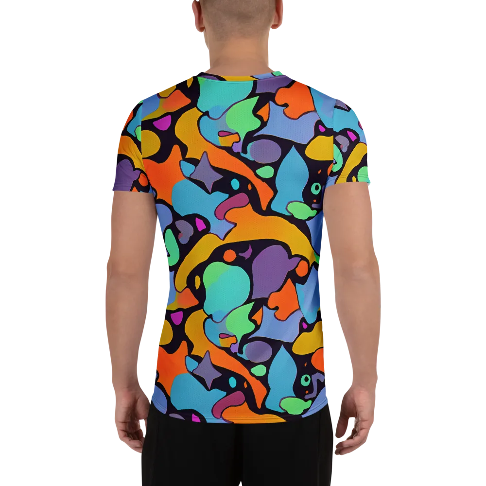 Acid Spectrum on Men's Athletic T-Shirt — Back