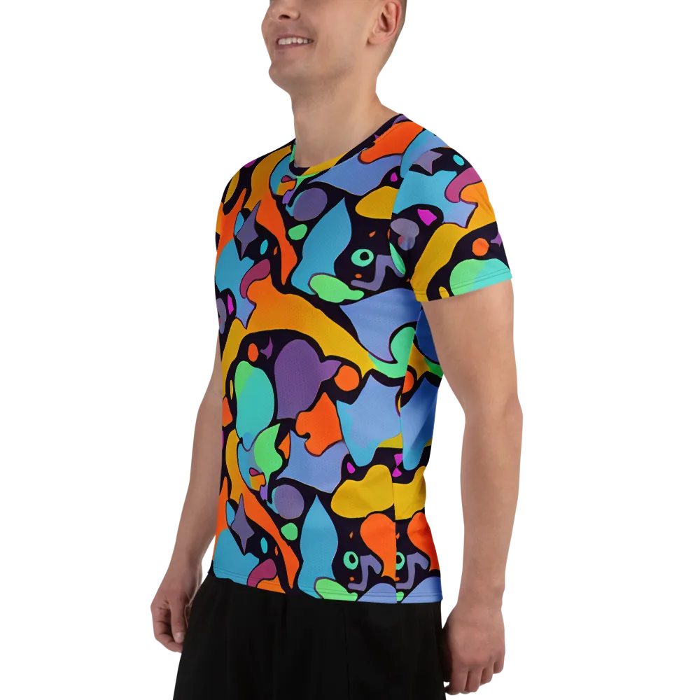 Acid Spectrum on Men's Athletic T-Shirt — Left
