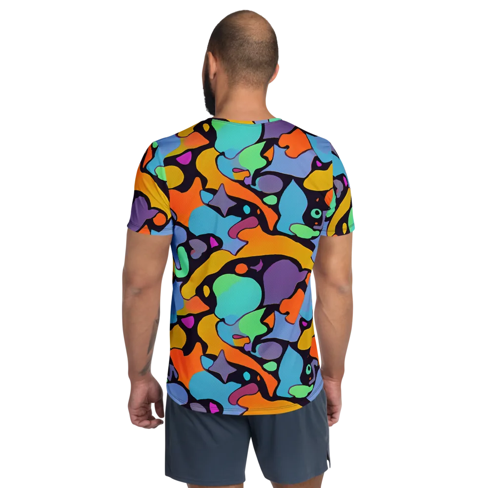 Acid Spectrum on Men's Athletic T-Shirt — Back
