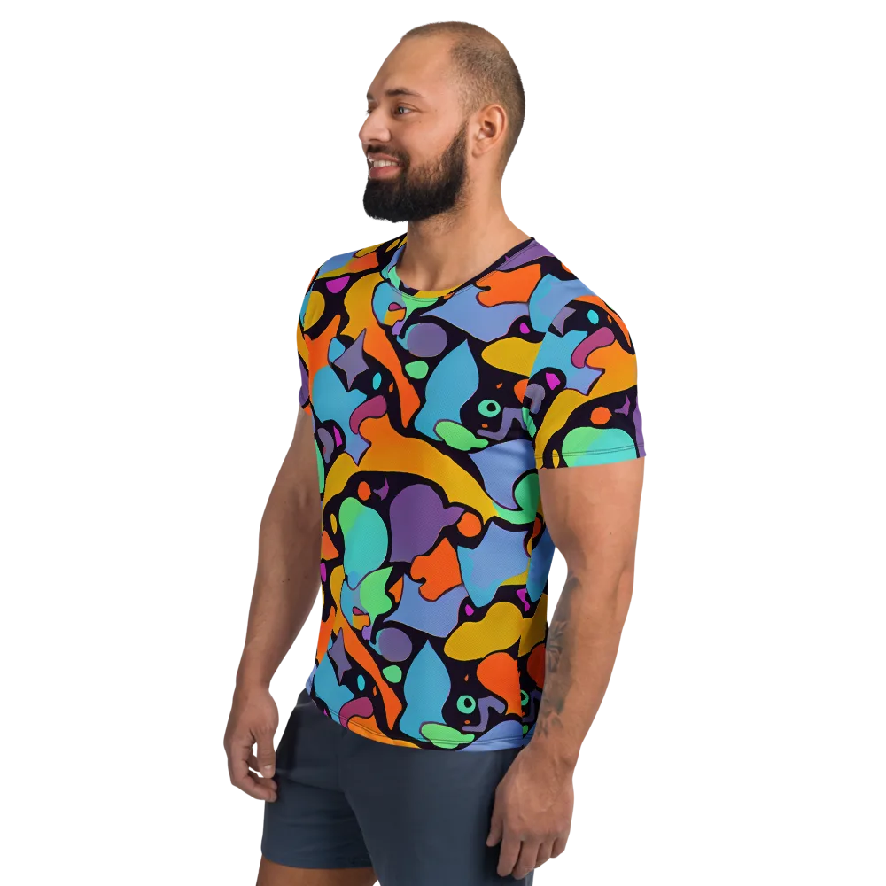 Acid Spectrum on Men's Athletic T-Shirt — Left