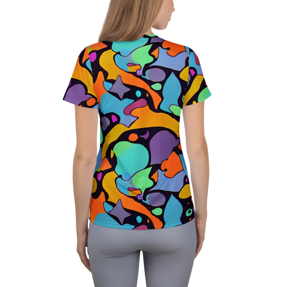 Acid Spectrum on Women's Athletic T-Shirt — Back