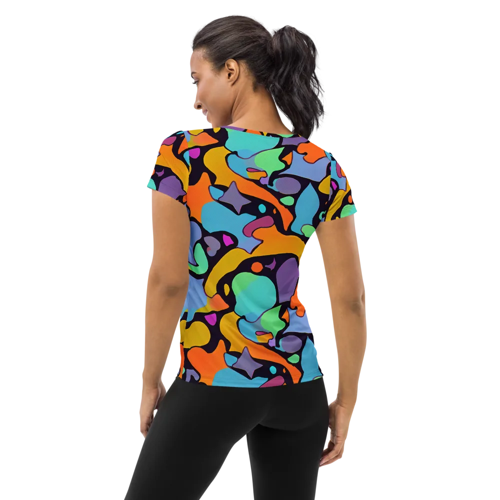 Acid Spectrum on Women's Athletic T-Shirt — Back