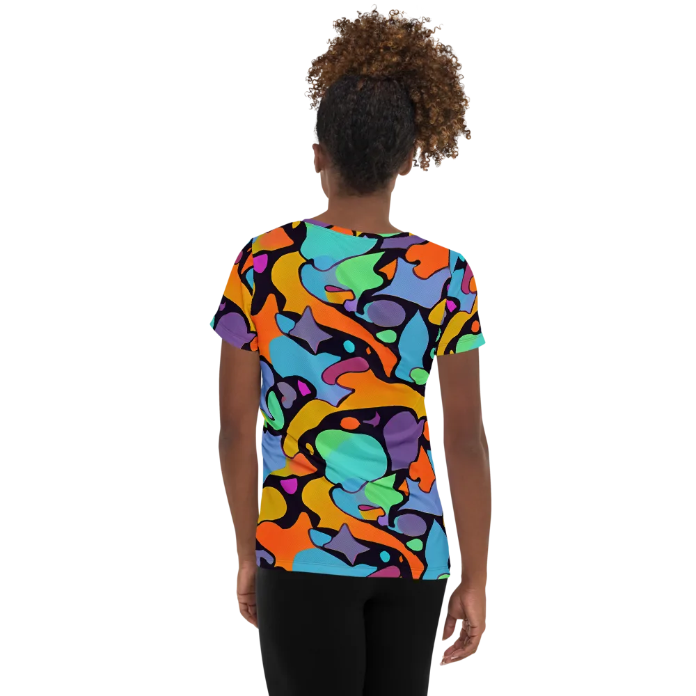Acid Spectrum on Women's Athletic T-Shirt — Back