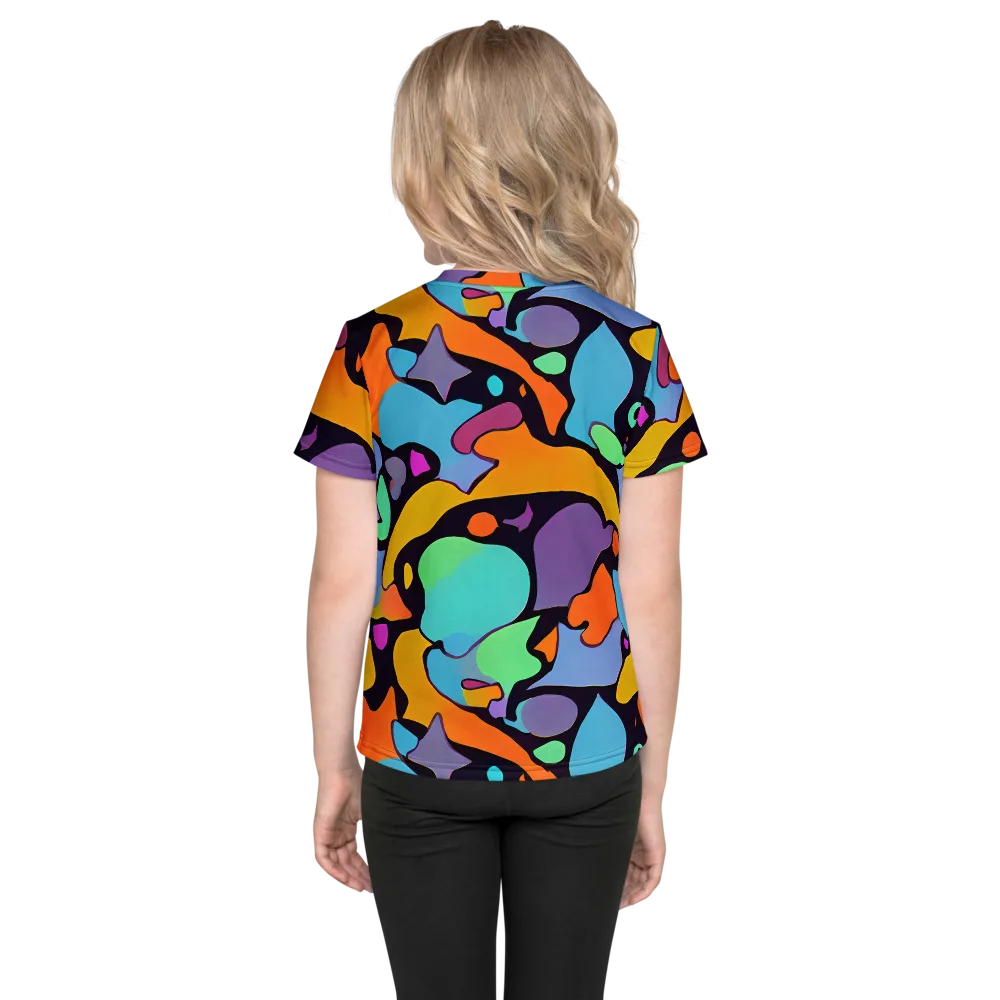 Acid Spectrum on Kids Crew Neck T-Shirt — Back