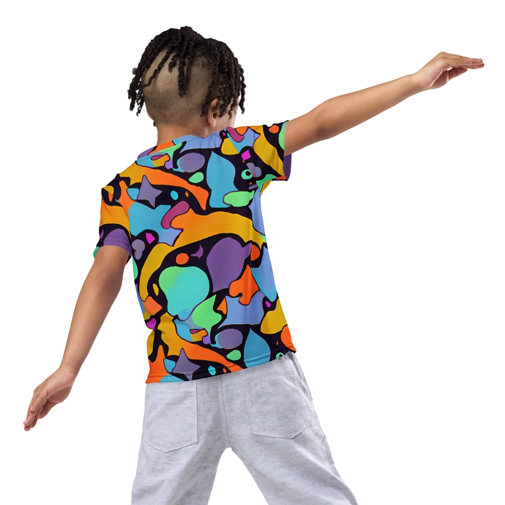 Acid Spectrum on Kids Crew Neck T-Shirt — Back