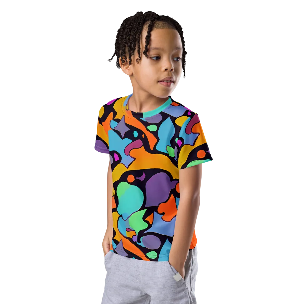 Acid Spectrum on Kids Crew Neck T-Shirt — Left Front