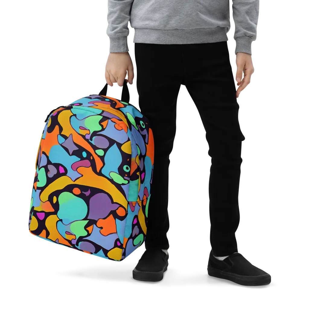 Acid Spectrum on Minimalist Backpack — Zoomed-in