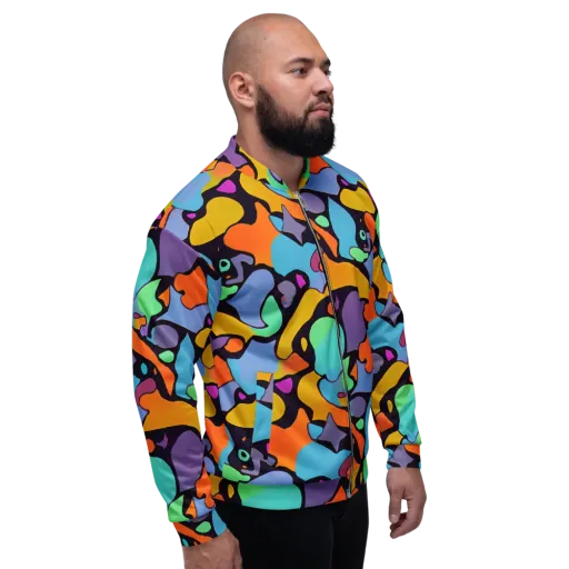 Acid Spectrum on a Bomber Jacket