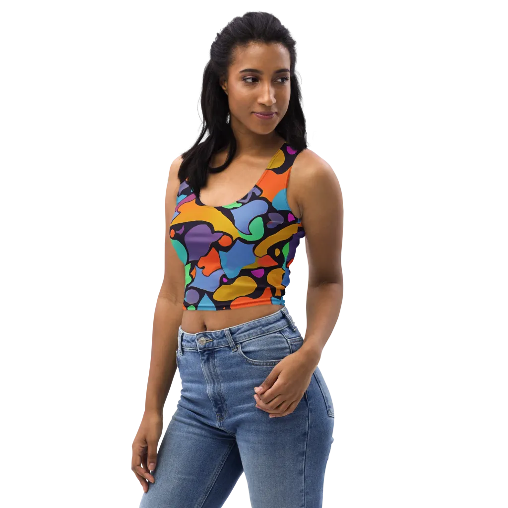 Acid Spectrum on Crop Top — Left Front
