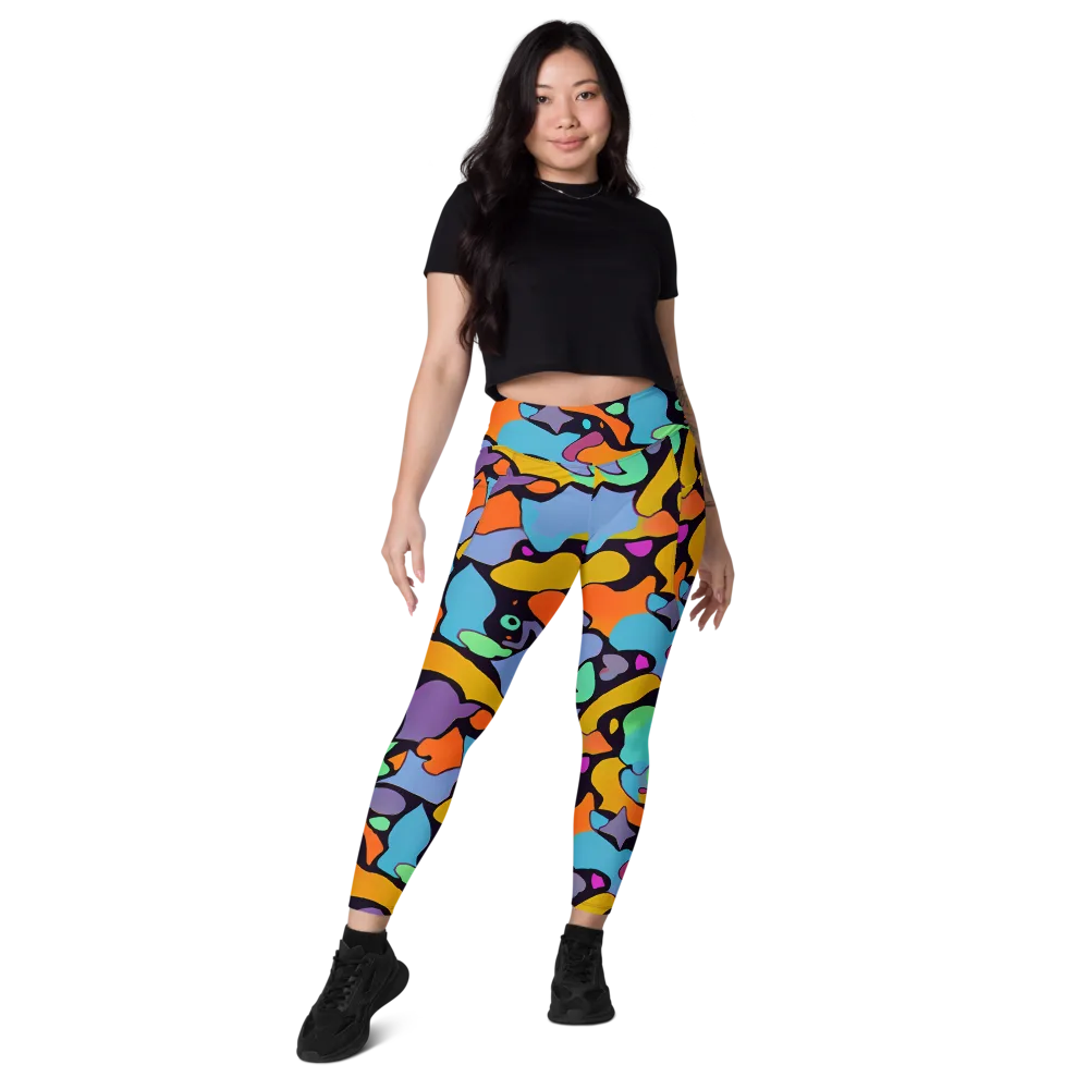 Acid Spectrum on Leggings with Pockets — Front