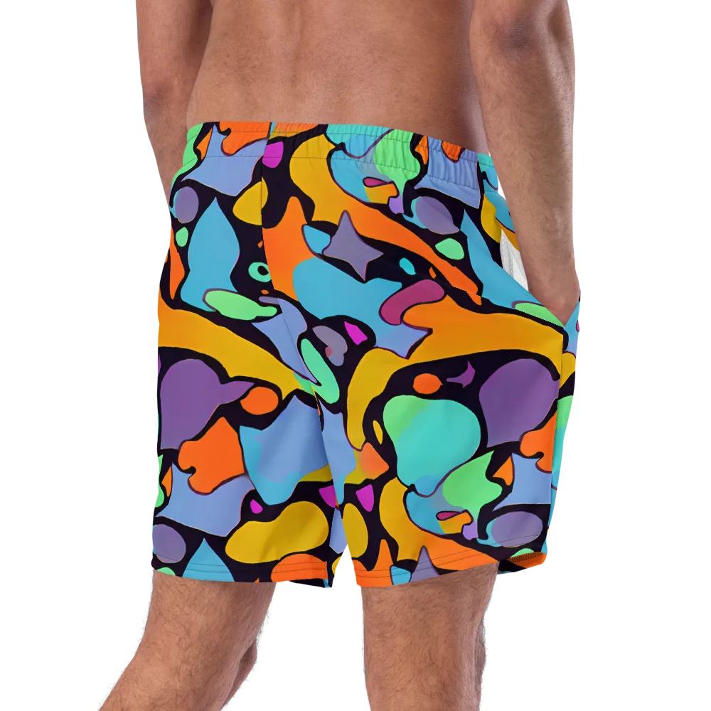 Acid Spectrum on Swim Trunks — Right Back