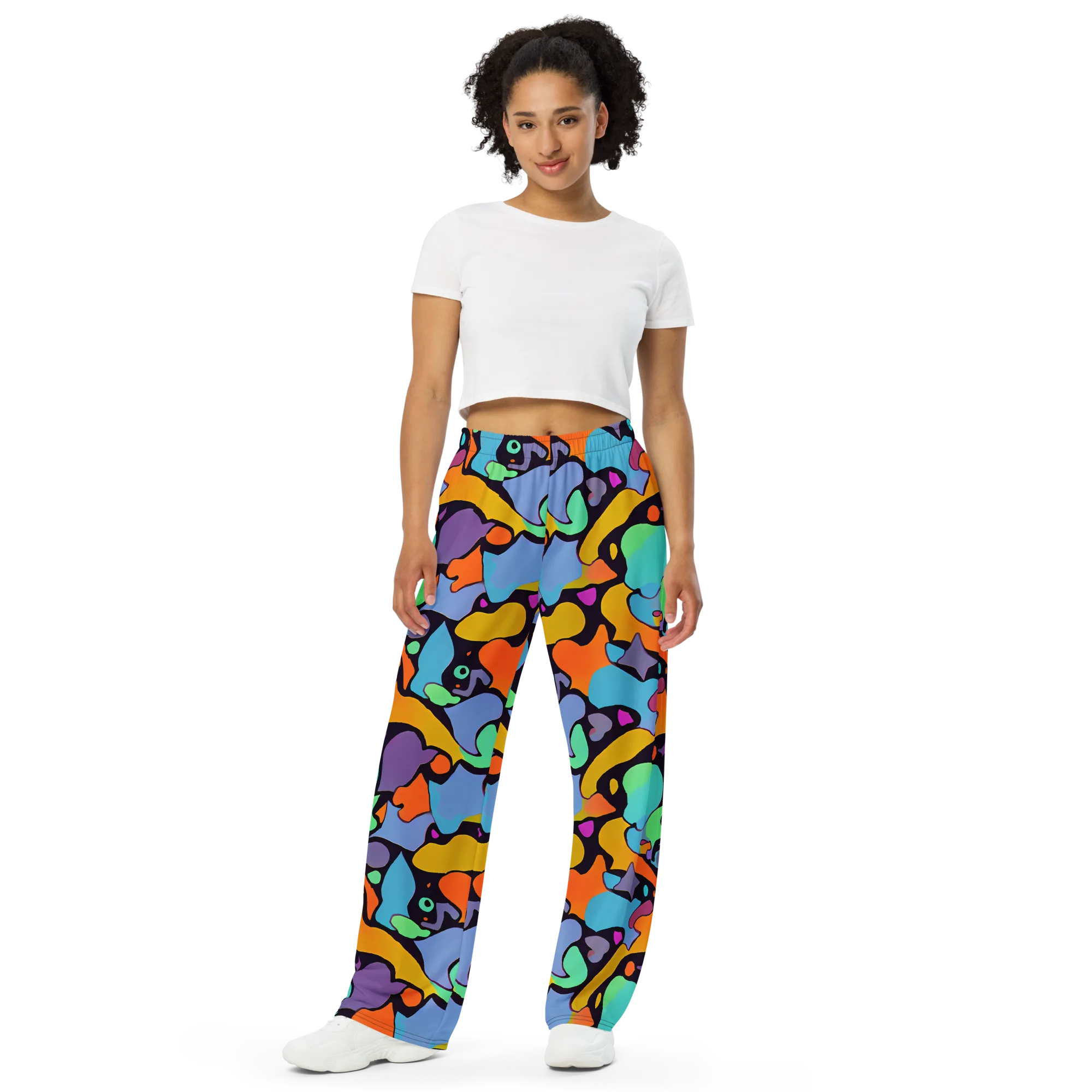 Acid Spectrum on Wide-Leg Pants — Front