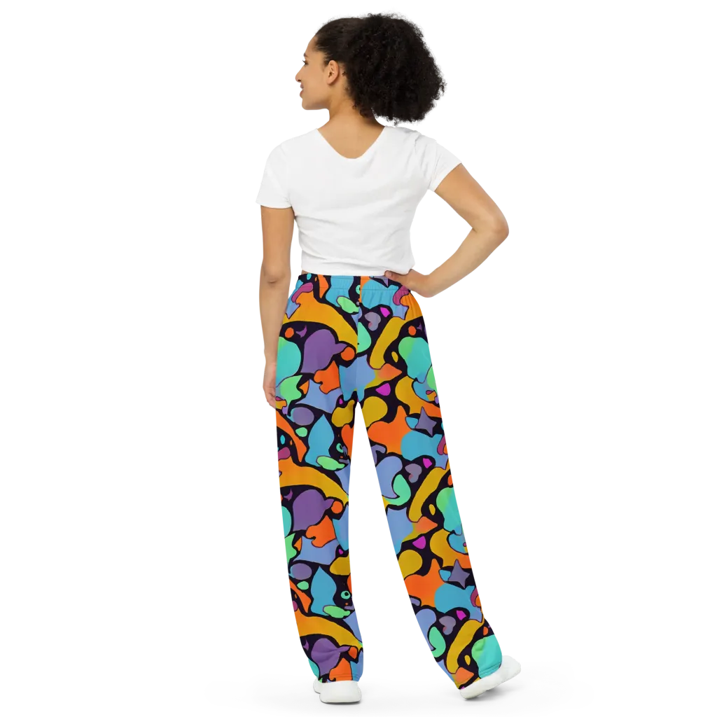 Acid Spectrum on Wide-Leg Pants — Back