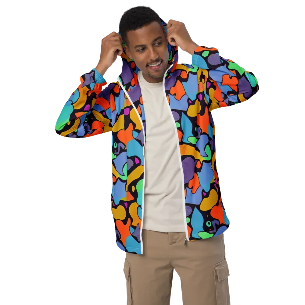 Acid Spectrum on Men's Windbreaker — Front