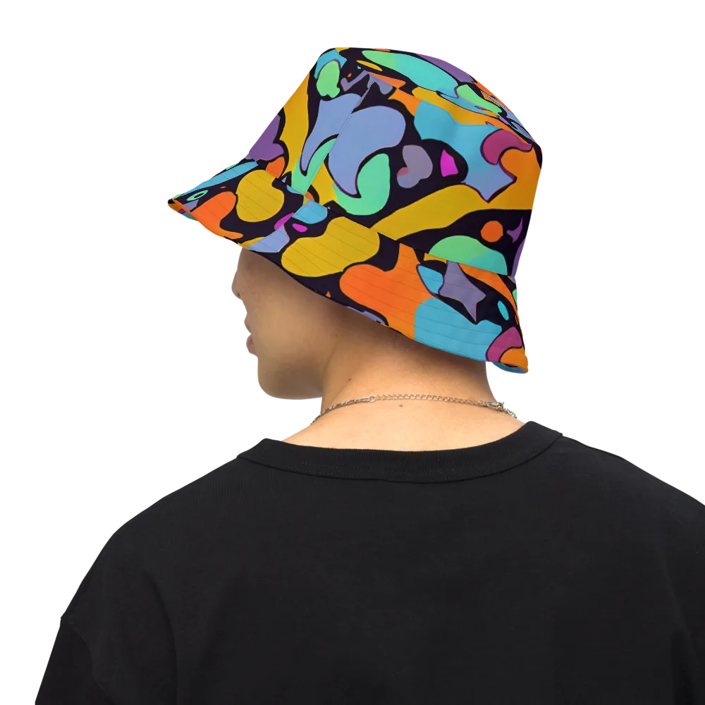 Acid Spectrum on Reversible Bucket Hat — Back Inside