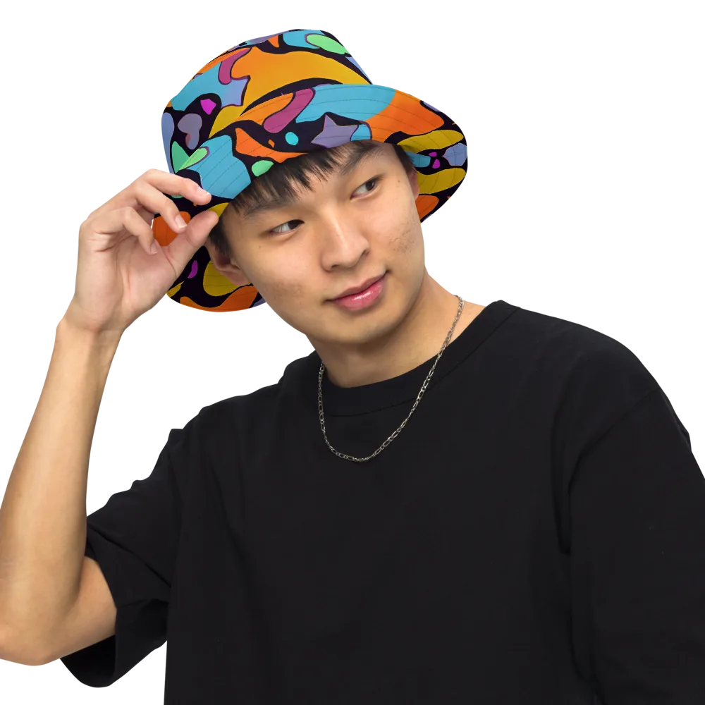 Acid Spectrum on Reversible Bucket Hat — Front Inside