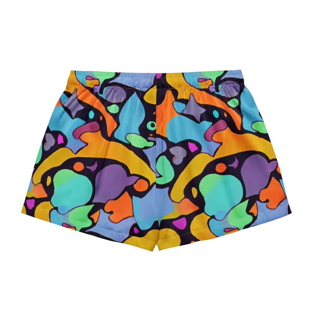 Acid Spectrum on Women's Pajama Shorts — Back