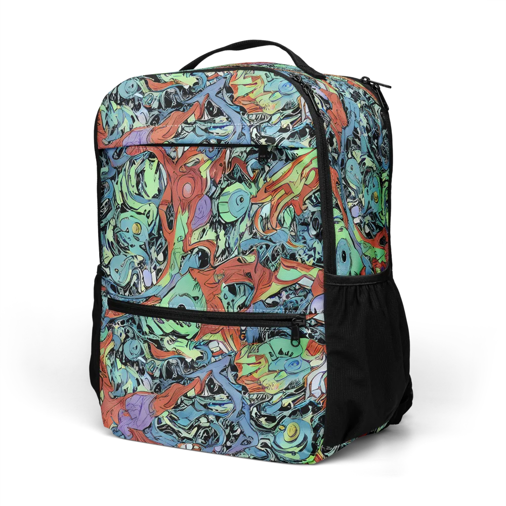Surreal Shoal on Utility Backpack — Left Front