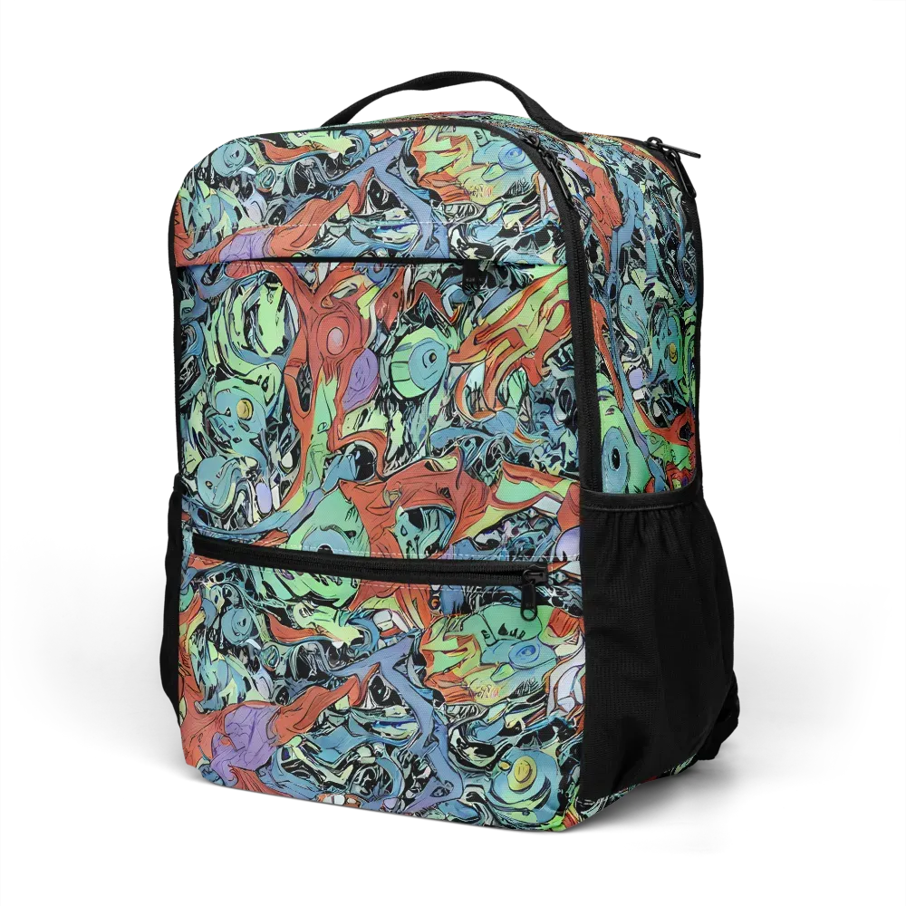 Surreal Shoal on Utility Backpack — Left Front