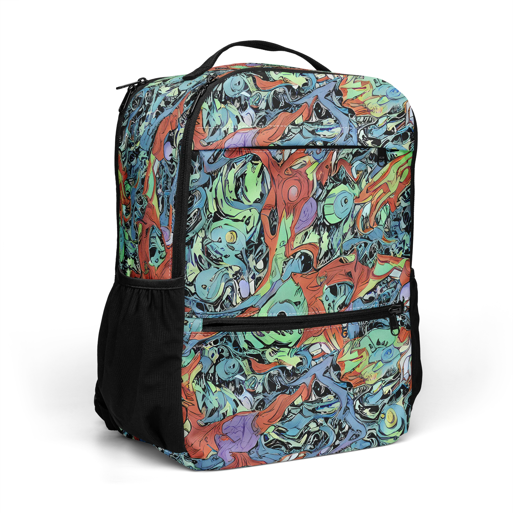 Surreal Shoal on Utility Backpack — Right Front