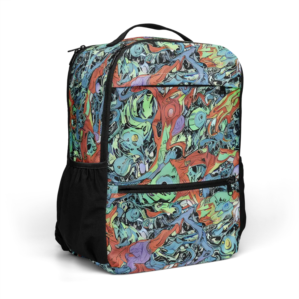 Surreal Shoal on Utility Backpack — Right Front