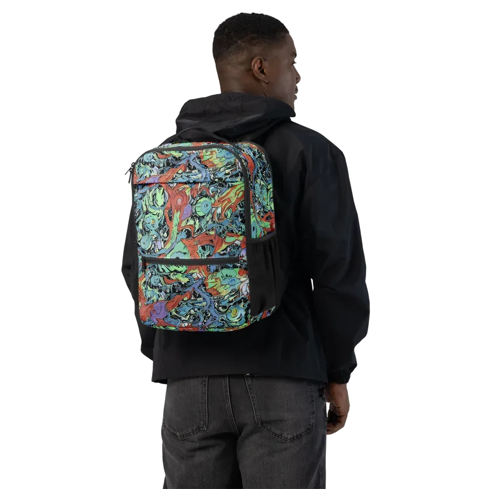Surreal Shoal on Utility Backpack — Back