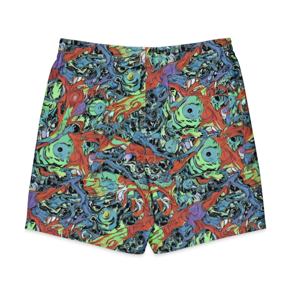 Surreal Shoal on Men's Board Shorts — Back